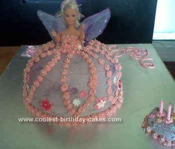 Homemade Doll Fairy Cake