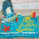 Homemade Dolphin Birthday Cake