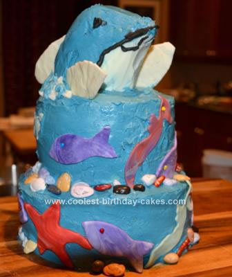 Homemade Dolphin Cake
