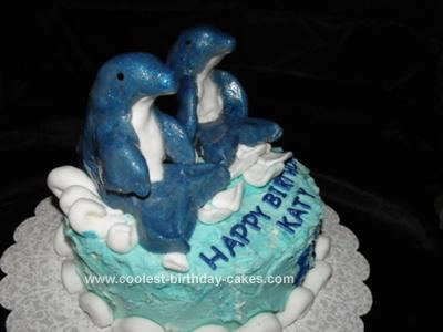 Homemade Dolphins Cake