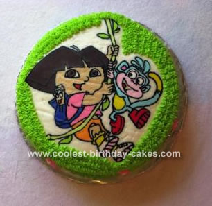 Dora and Boots Cake