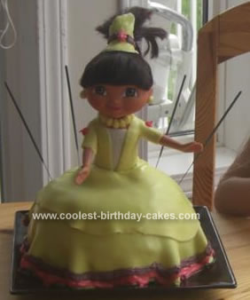 Homemade Dora Cake
