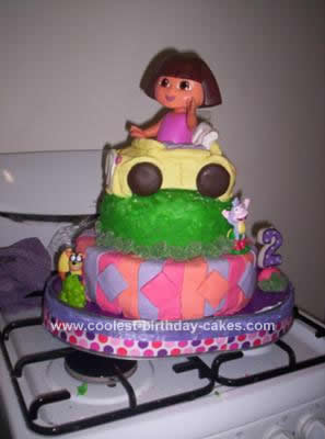 Homemade Dora Cake Idea