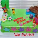Homemade Dora the Explorer Birthday Cake