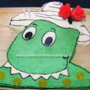 Homemade Dorothy The Dinosaur Birthday Cake
