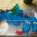 Homemade Double Headed Dragon Cake
