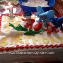 Homemade  Dr. Seuss Birthday Cake Design