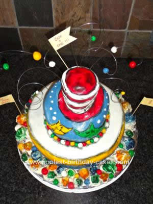 Homemade Dr. Seuss Birthday Cake Design
