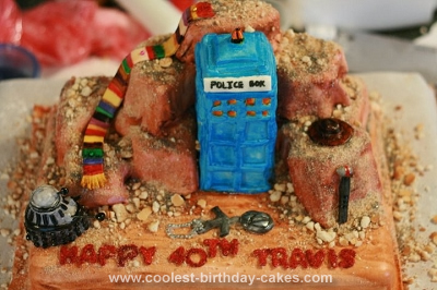 Homemade Dr Who Birthday Cake