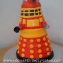 Homemade Dr Who Dalek Birthday Cake