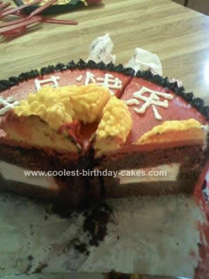 Homemade  Dragon Birthday Cake Design