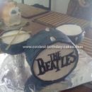 Beatles Drumset Birthday Cake