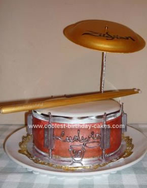 Homemade Drum Cake