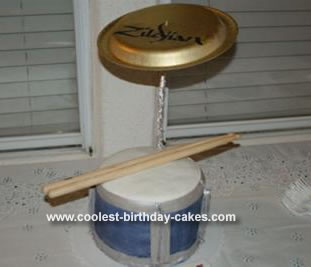 Homemade  Drum Cake
