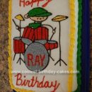 Homemade Drummer Cake