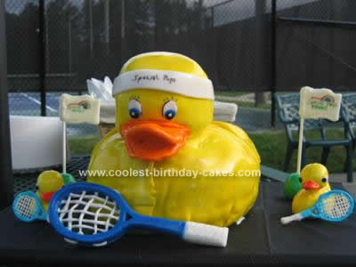 Homemade Duck/Tennis Cake