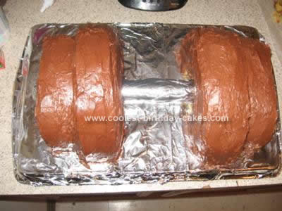 Homemade  Dumbell Weightlifting Birthday Cake