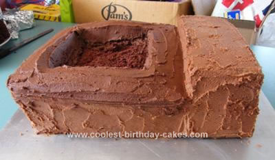 Homemade DumpTruck Birthday Cake