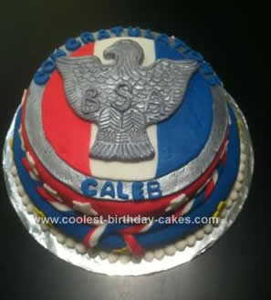 Homemade Eagle Scout Court of Honor Cake