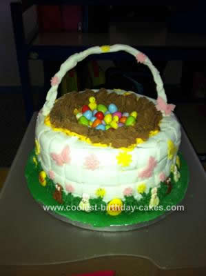 Homemade Easter Basket Cake