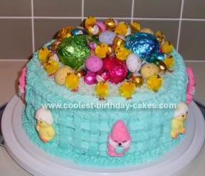 Homemade Easter Basket Cake