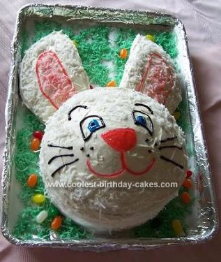 Homemade Easter Bunny Cake