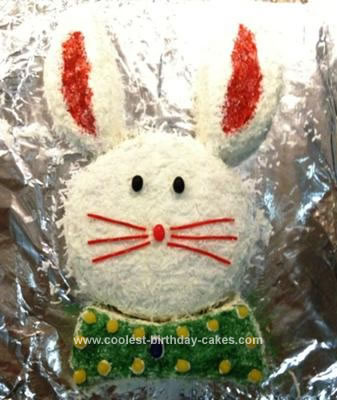 Homemade Easter Bunny Cake