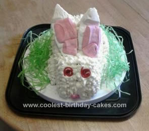 Homemade Easter Bunny Cake