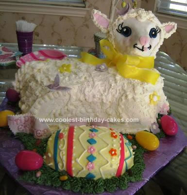 Homemade Easter Egg Lamb Cake