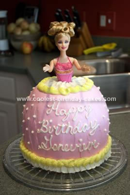 Homemade Easy Barbie Cake
