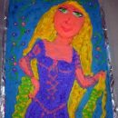 Homemade Easy Rapunzel Birthday Cake