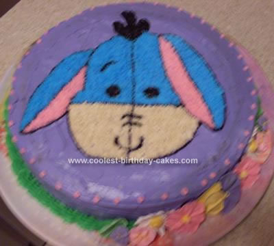 Homemade Eeyore Birthday Cake