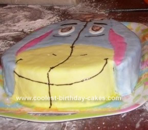 Homemade Eeyore Birthday Cake Design