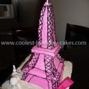 Homemade Eiffel Tower Cake