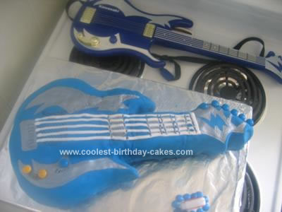 Homemade Electric Guitar Cake