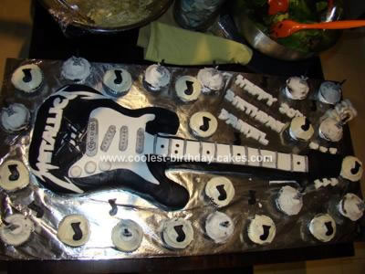 Homemade Electric Guitar Cake