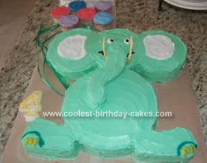 Homemade Elephant Cake