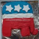 Homemade Republican Elephant Cake