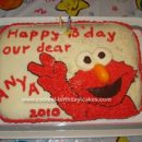 Homemade Elmo 2nd Birthday Cake