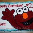 Homemade  Elmo Birthday Cake Idea