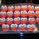 Homemade Elmo Birthday Cupcakes and Cake