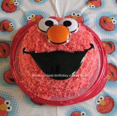 Homemade Elmo Cake