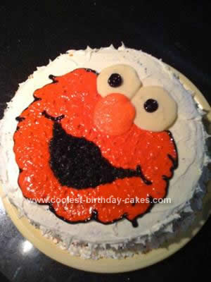Homemade Elmo Cake Idea