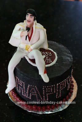 Homemade Elvis Birthday Cake