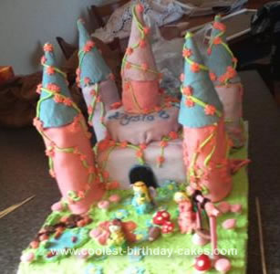 Homemade Elysias Epic Castle Cake