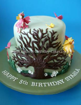 Homemade Enchanted Forest Cake