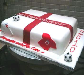 Homemade England World Cup Cake