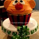 Homemade Ernie Cupcake Cake Pan Cake