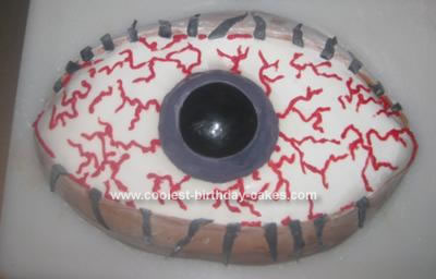 Homemade  Eyeball Cake