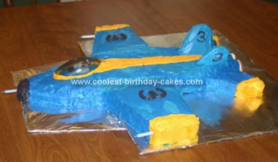 Homemade FA 18 Blue Angels Cake
